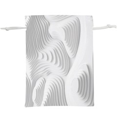 Illusion Waves  Lightweight Drawstring Pouch (xl) by Sparkle