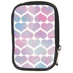 Multicolored Hearts Compact Camera Leather Case by SychEva