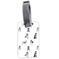 Husky Dogs Luggage Tag (two Sides) by SychEva