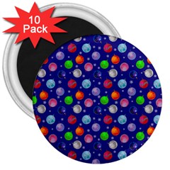 Christmas Balls 3  Magnets (10 Pack)  by SychEva