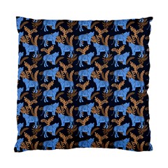 Blue Tigers Standard Cushion Case (one Side) by SychEva