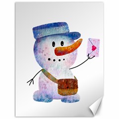 Snowman Canvas 12  X 16  by SychEva