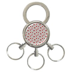Santa Hat 3-ring Key Chain by SychEva