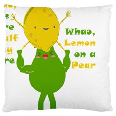Lemon Over Pear Large Cushion Case (one Side) by LemonPear