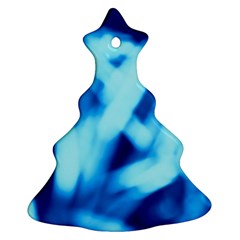 Blue Abstract 2 Ornament (christmas Tree) 