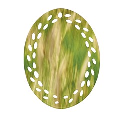 Golden Grass Abstract Ornament (oval Filigree) by DimitriosArt