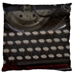 Keyboard From The Past Large Cushion Case (one Side) by DimitriosArt