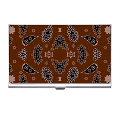 Floral Pattern Paisley Style Paisley Print  Doodle Background Business Card Holder by Eskimos