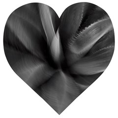 Black Agave Heart In Motion Wooden Puzzle Heart by DimitriosArt