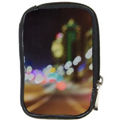 City Lights Series No4 Compact Camera Leather Case by DimitriosArt