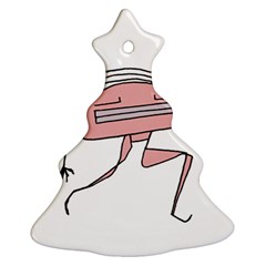 Alien Dancing Girl Drawing Ornament (christmas Tree) 