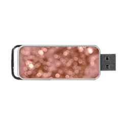 Light Reflections Abstract No6 Rose Portable Usb Flash (one Side) by DimitriosArt