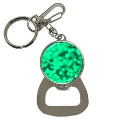 Light Reflections Abstract No10 Green Bottle Opener Key Chain by DimitriosArt
