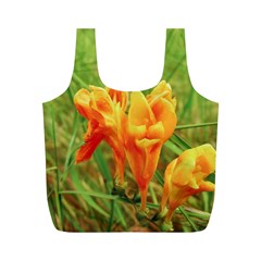Orange On The Green Full Print Recycle Bag (m) by DimitriosArt