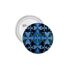 Rare Excotic Blue Flowers In The Forest Of Calm And Peace 1 75  Buttons by pepitasart
