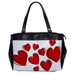 Scribbled Love Oversize Office Handbag by SomethingForEveryone