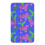 Pink Tigers On A Blue Background Memory Card Reader (Rectangular)