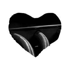Tubes Of Power Standard 16  Premium Flano Heart Shape Cushions by DimitriosArt