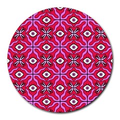 Abstract Illustration With Eyes Round Mousepads by SychEva