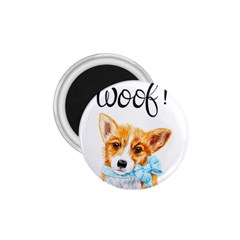 Welsh Corgi Pembrock With A Blue Bow 1 75  Magnets by ladynatali