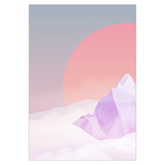 Mountain Sunset Above Clouds Window Curtain (small 72 )