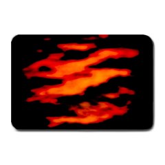 Red  Waves Abstract Series No13 Plate Mats by DimitriosArt