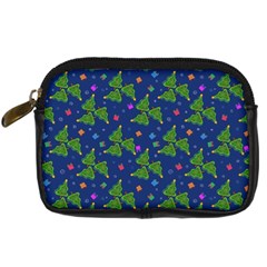 Christmas Trees Digital Camera Leather Case by SychEva