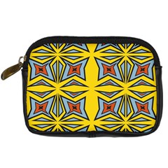 Abstract Pattern Geometric Backgrounds   Digital Camera Leather Case by Eskimos
