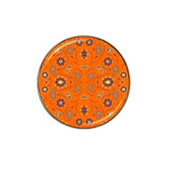 Floral Pattern Paisley Style  Hat Clip Ball Marker by Eskimos