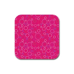 Circle Rubber Square Coaster (4 Pack) by SychEva