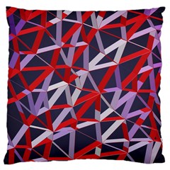 3d Lovely Geo Lines Vii Large Cushion Case (two Sides) by Uniqued