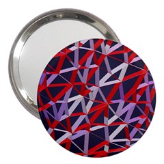 3d Lovely Geo Lines Vii 3  Handbag Mirrors by Uniqued