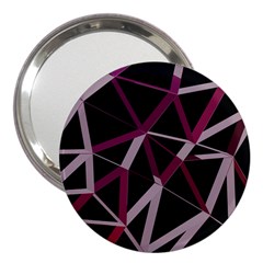 3d Lovely Geo Lines Iii 3  Handbag Mirrors by Uniqued
