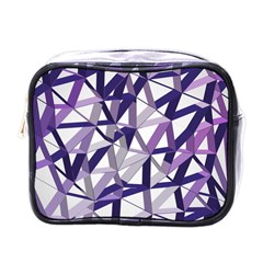 3d Lovely Geo Lines X Mini Toiletries Bag (one Side) by Uniqued