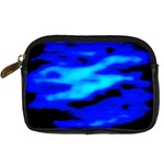 Blue Waves Abstract Series No13 Digital Camera Leather Case Front