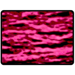 Rose  Waves Abstract Series No2 Fleece Blanket (large)  by DimitriosArt