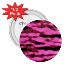 Pink  Waves Abstract Series No1 2 25  Buttons (100 Pack)  by DimitriosArt