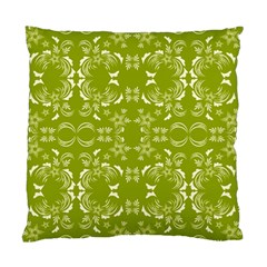 Floral Folk Damask Pattern  Standard Cushion Case (two Sides) by Eskimos