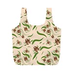 Folk flowers print Floral pattern Ethnic art Full Print Recycle Bag (M)