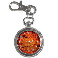 Red Waves Flow Series 1 Key Chain Watches by DimitriosArt