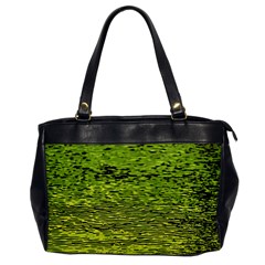 Green Waves Flow Series 1 Oversize Office Handbag by DimitriosArt