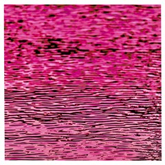 Pink  Waves Flow Series 1 Wooden Puzzle Square by DimitriosArt
