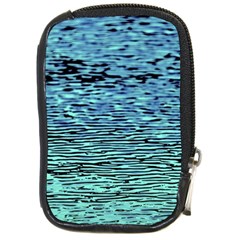 Blue Waves Flow Series 3 Compact Camera Leather Case by DimitriosArt
