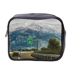 Landscape Highway Scene, Patras, Greece Mini Toiletries Bag (two Sides) by dflcprintsclothing