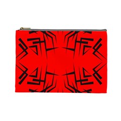 Abstract Pattern Geometric Backgrounds   Cosmetic Bag (large) by Eskimos