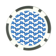 Abstract Waves Poker Chip Card Guard (10 Pack) by SychEva