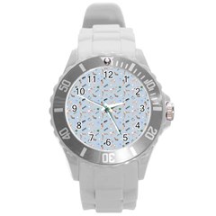 Office Round Plastic Sport Watch (l) by SychEva