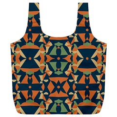 Abstract Pattern Geometric Backgrounds   Full Print Recycle Bag (xl) by Eskimos