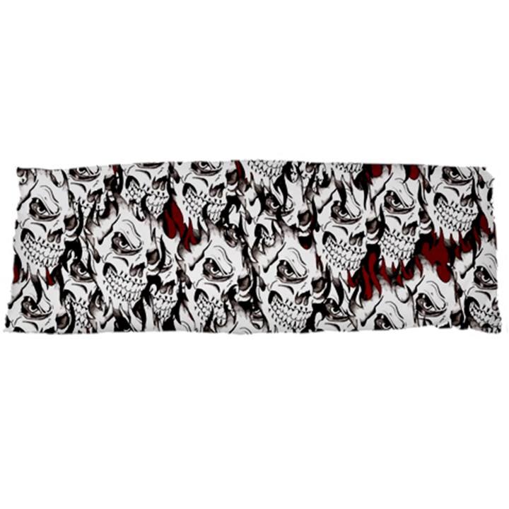 Demonic Skulls pattern, spooky horror, Halloween theme Body Pillow Case Dakimakura (Two Sides)