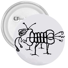 Fantasy Weird Insect Drawing 3  Buttons by dflcprintsclothing